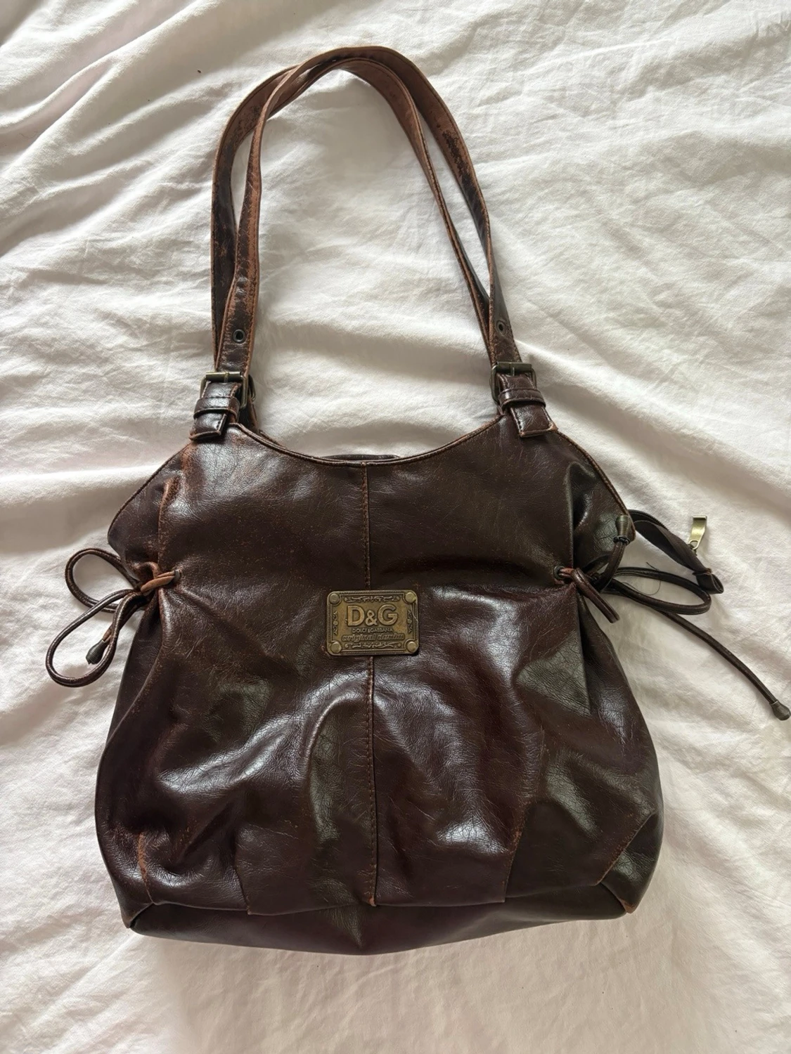 Brun handväska från D&G i läder