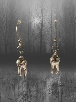 Tandörhängen  - Nickelfria krokar med tandberlocker 🦷🧚