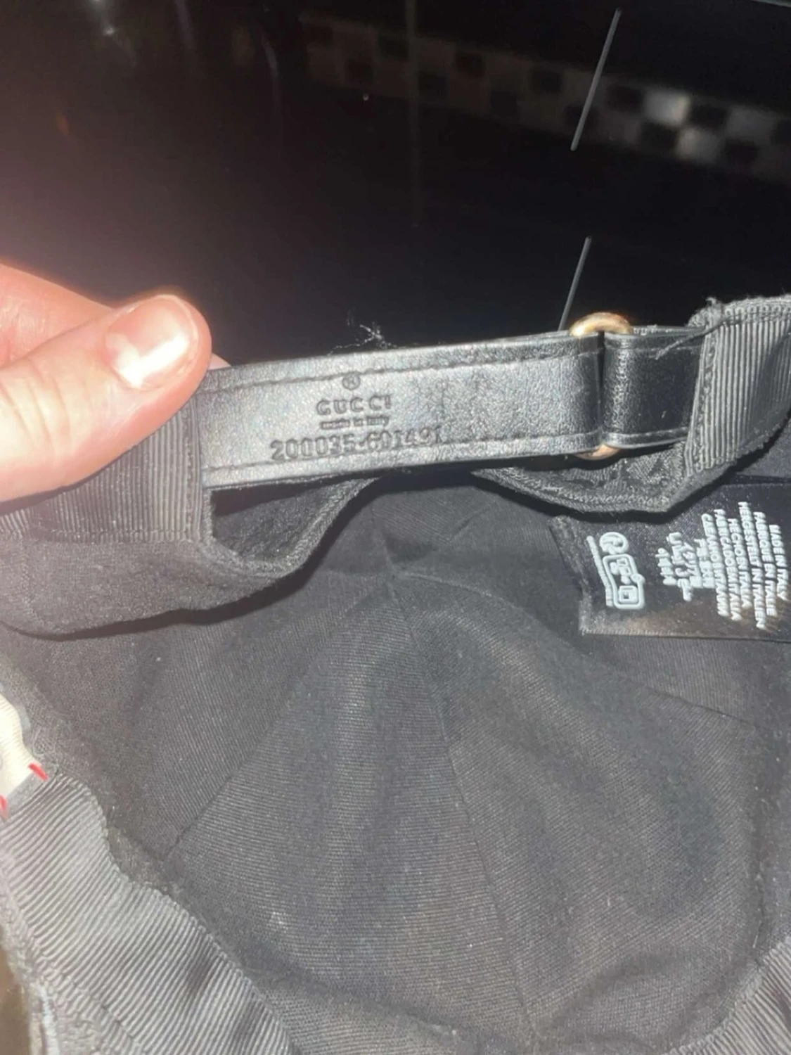 Svart Keps stolek m 58 cm  - 4