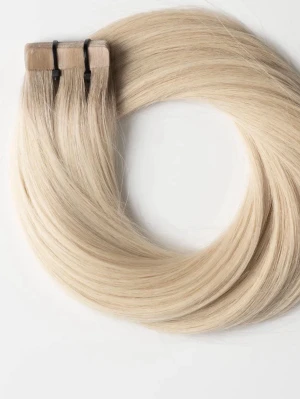 Tejp extensions Light Ash Blonde Root 16B+60B - 20 slingor med tejp löshår 50cm  från My Extentions oanvänd kommer i förpackning plus köpte till refill tejp 60 stycken🤍☺️