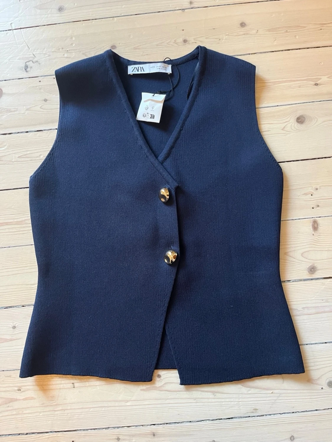 Mörkblå topp från Zara - 1