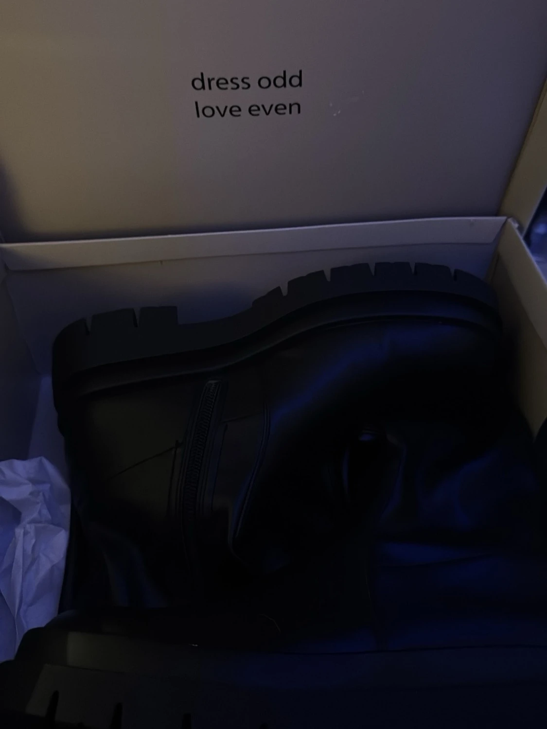 Svarta höga boots i skinnimitation - 3
