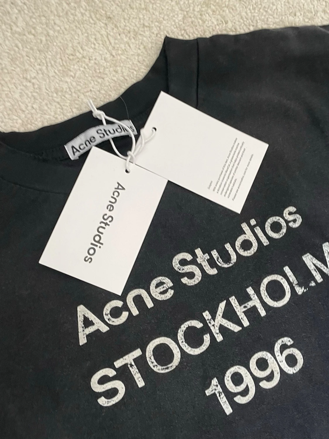 Svart långärmad tröja Acne Studios