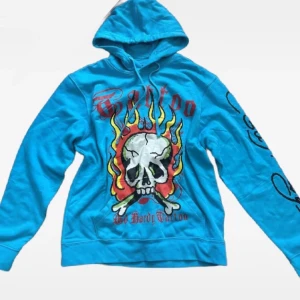 Blå hoodie från Ed Hardy - Hoodie från Ed Hardy
