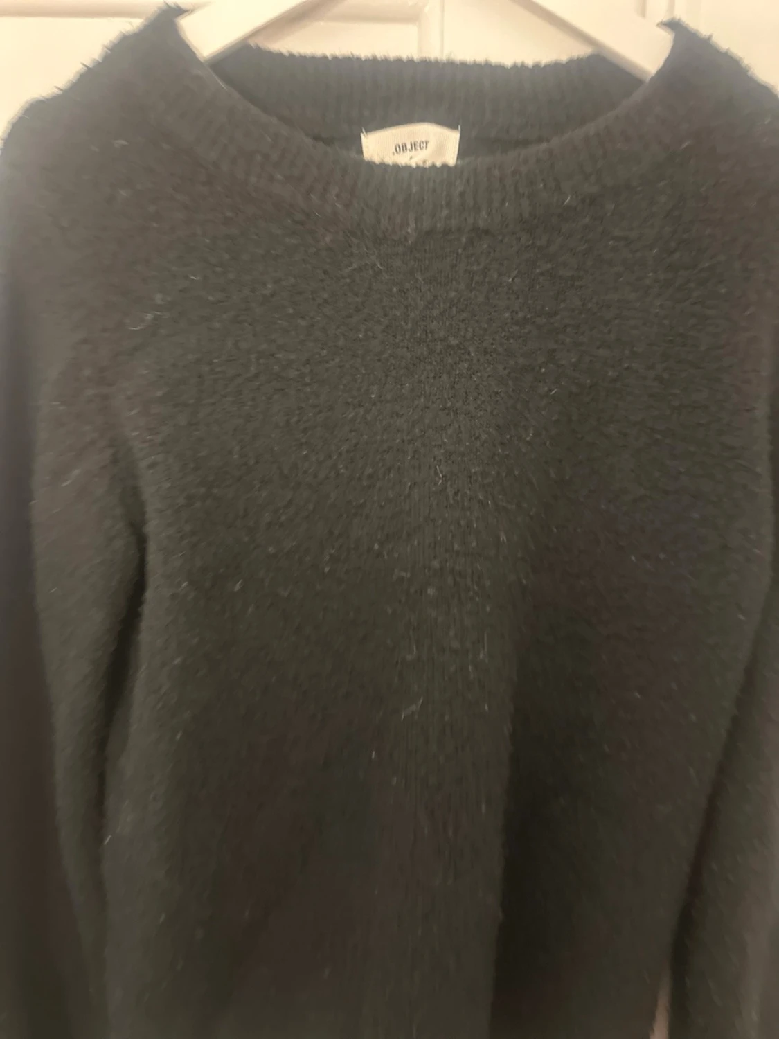 Mörkgrön stickad tröja från Object - 1