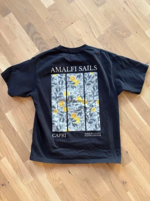  Amalfi Sails t-shirt   - Svart t-shirt från Amalfi Sails. Väldigt snygg tröja. Passar inte därav säljer jag. Den är storlek M men sitter som S. Skriv om ni har frågor!!! Pris ej hugget i sten.