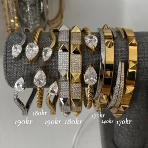 Guld- och silverfärgade armband - Armband 