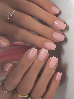 Handgjorda lösnaglar - Nude korta lösnaglar, finna i medium och kort längd skriv önskemål, och storlek!💖