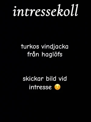 Turkos vindjacka från Haglöfs - Säljer en turkos vindjacka från Haglöfs. Perfekt för dig som vill ha en lätt och smidig jacka som skyddar mot vinden. Klassisk design och passar till många olika stilar.