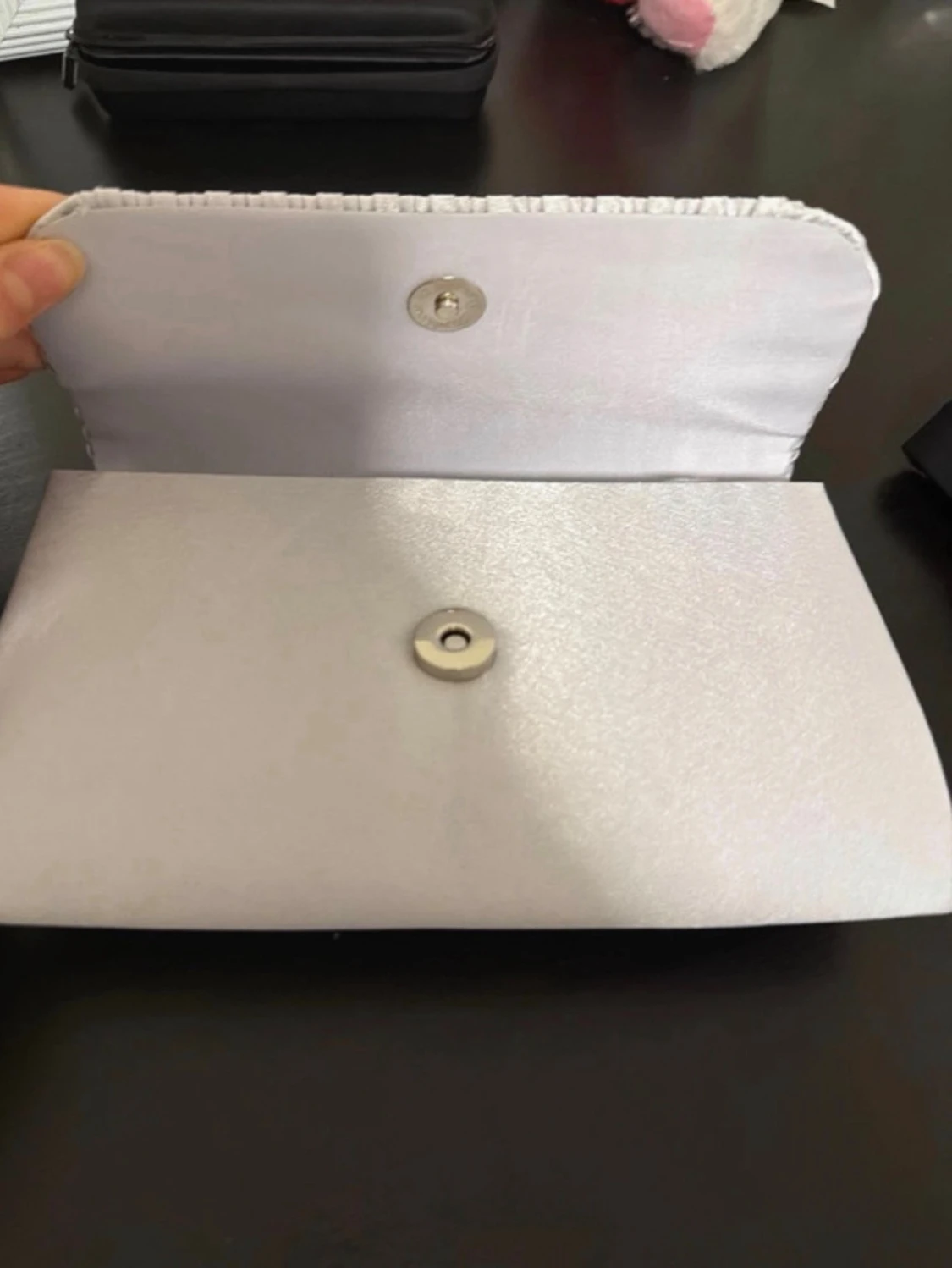 Silver kuvertväska med kedja - 2