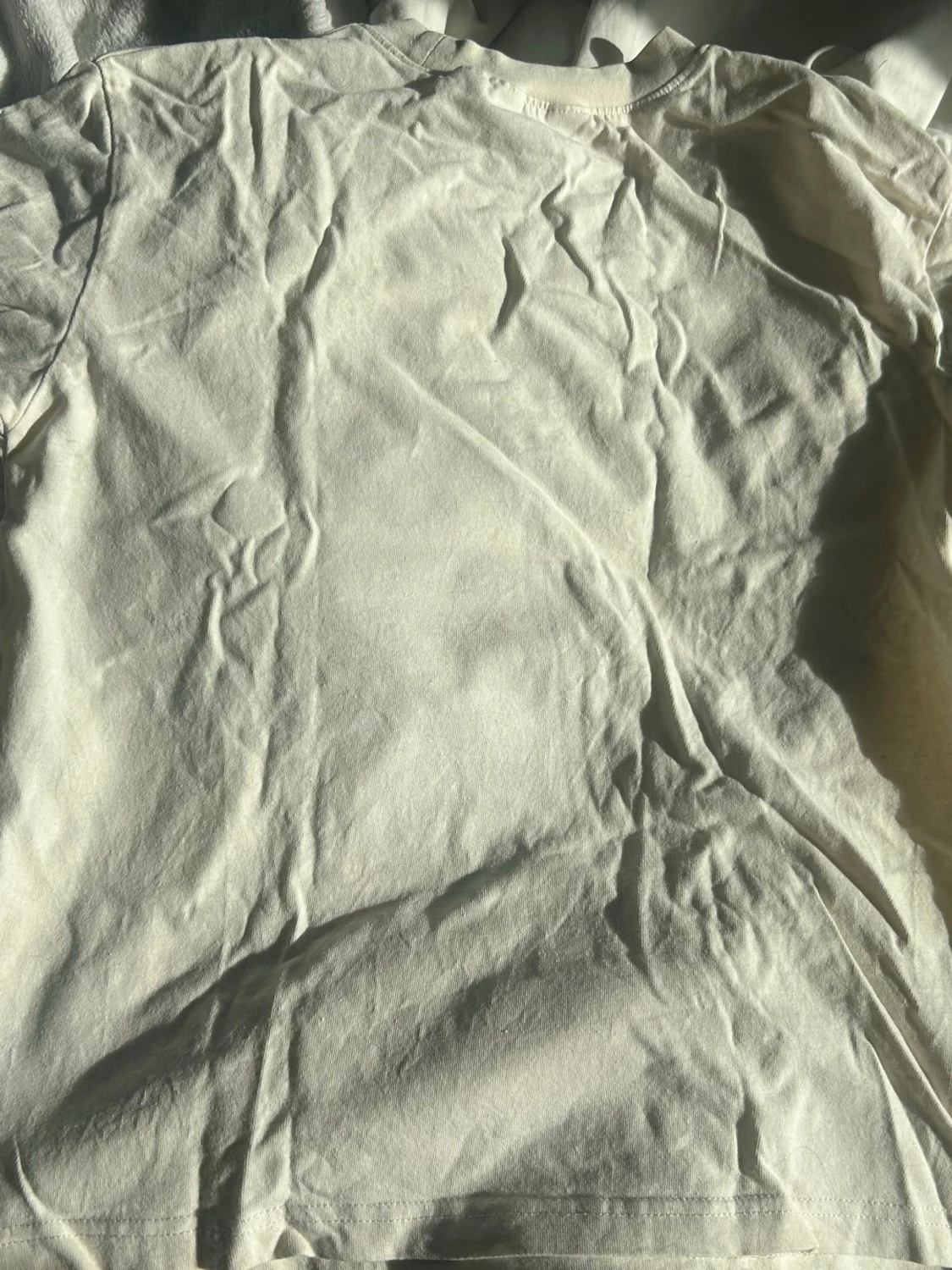 Vit långärmad t-shirt med tryck - 1
