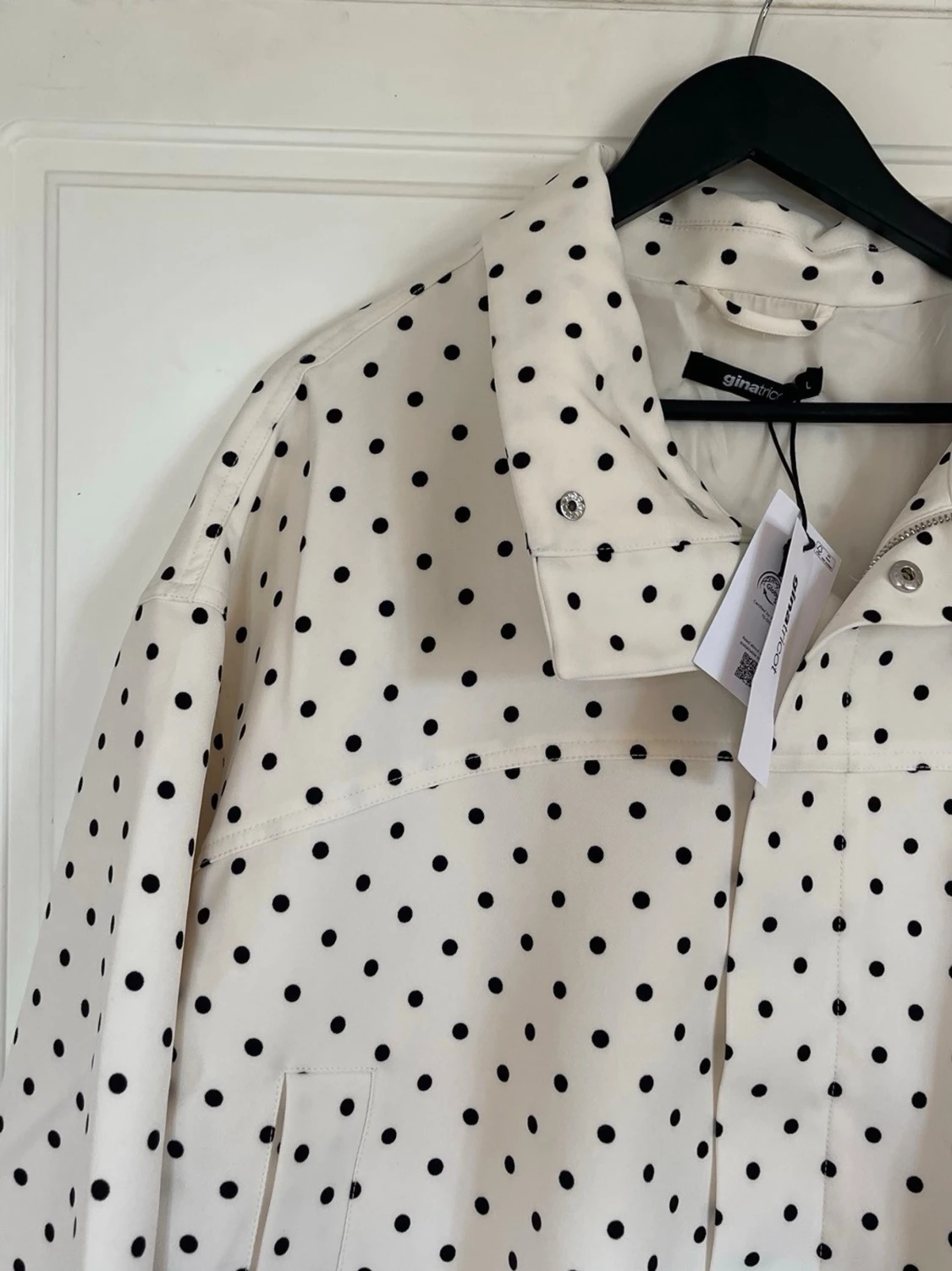 High neck dot jacket  - 2