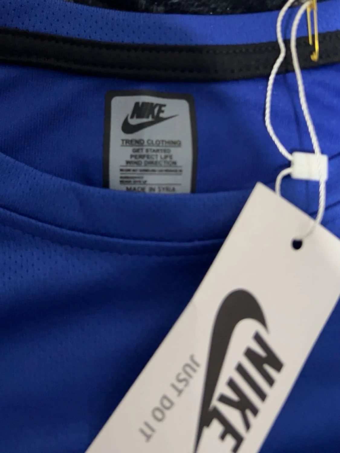 Blå Nike t-shirt i funktionsmaterial - 1