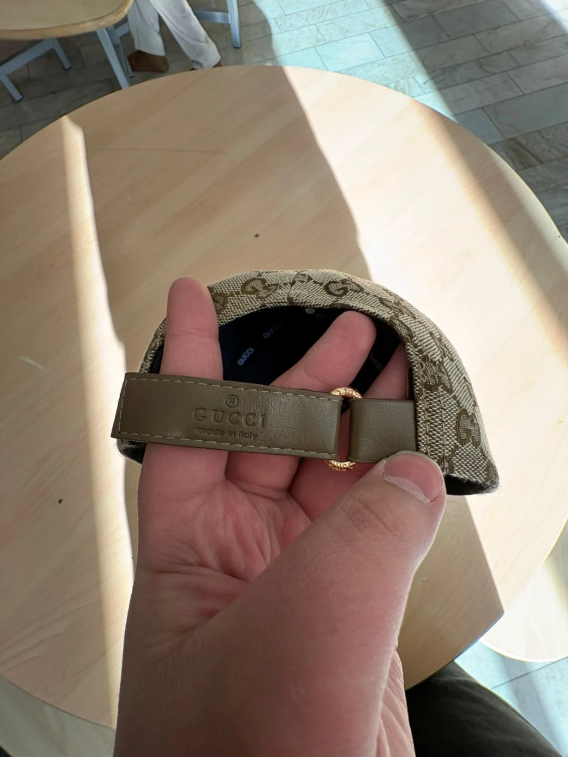 Beige GG keps från Gucci - 2