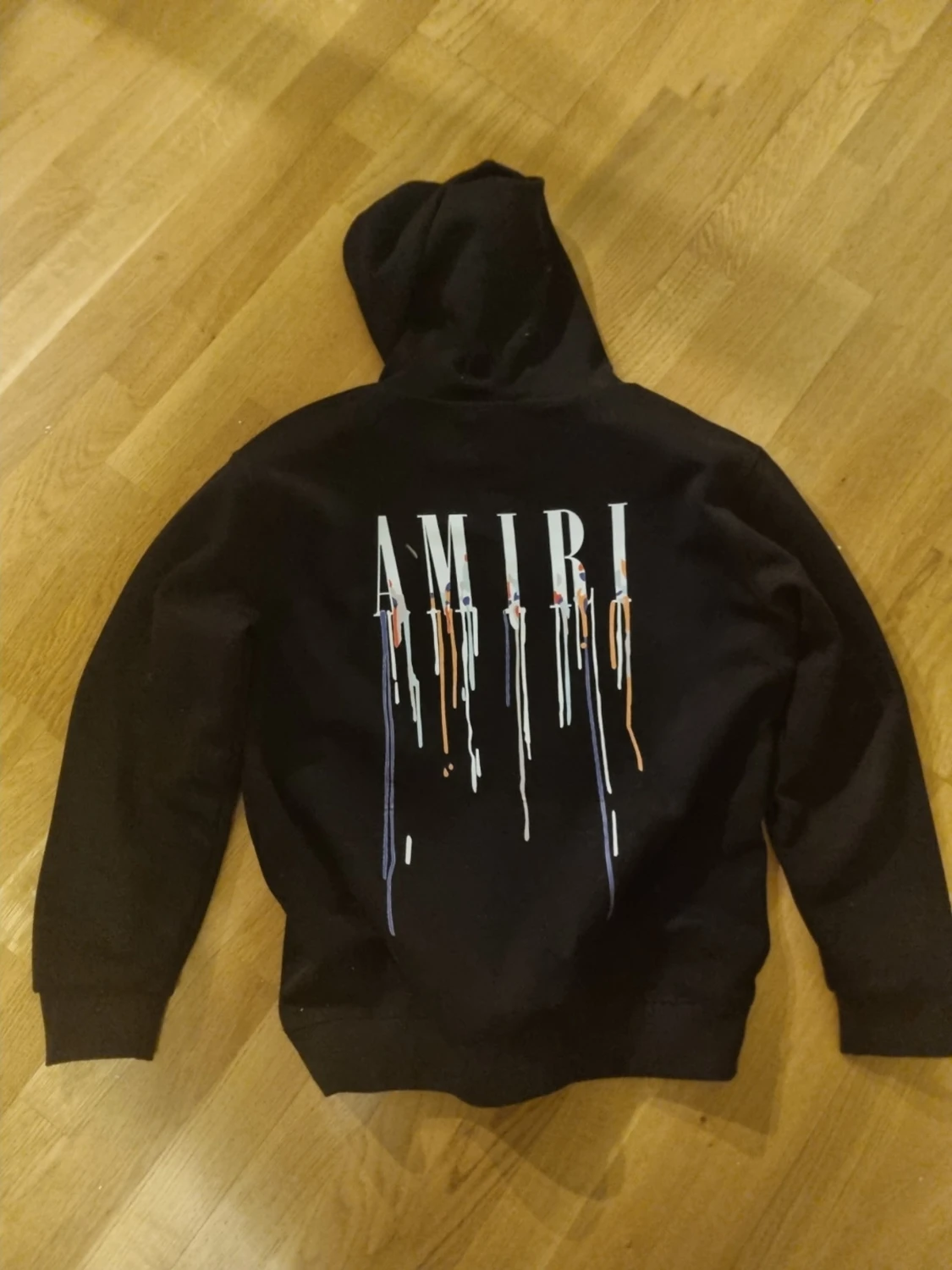 Svart amiri hoodie - 1