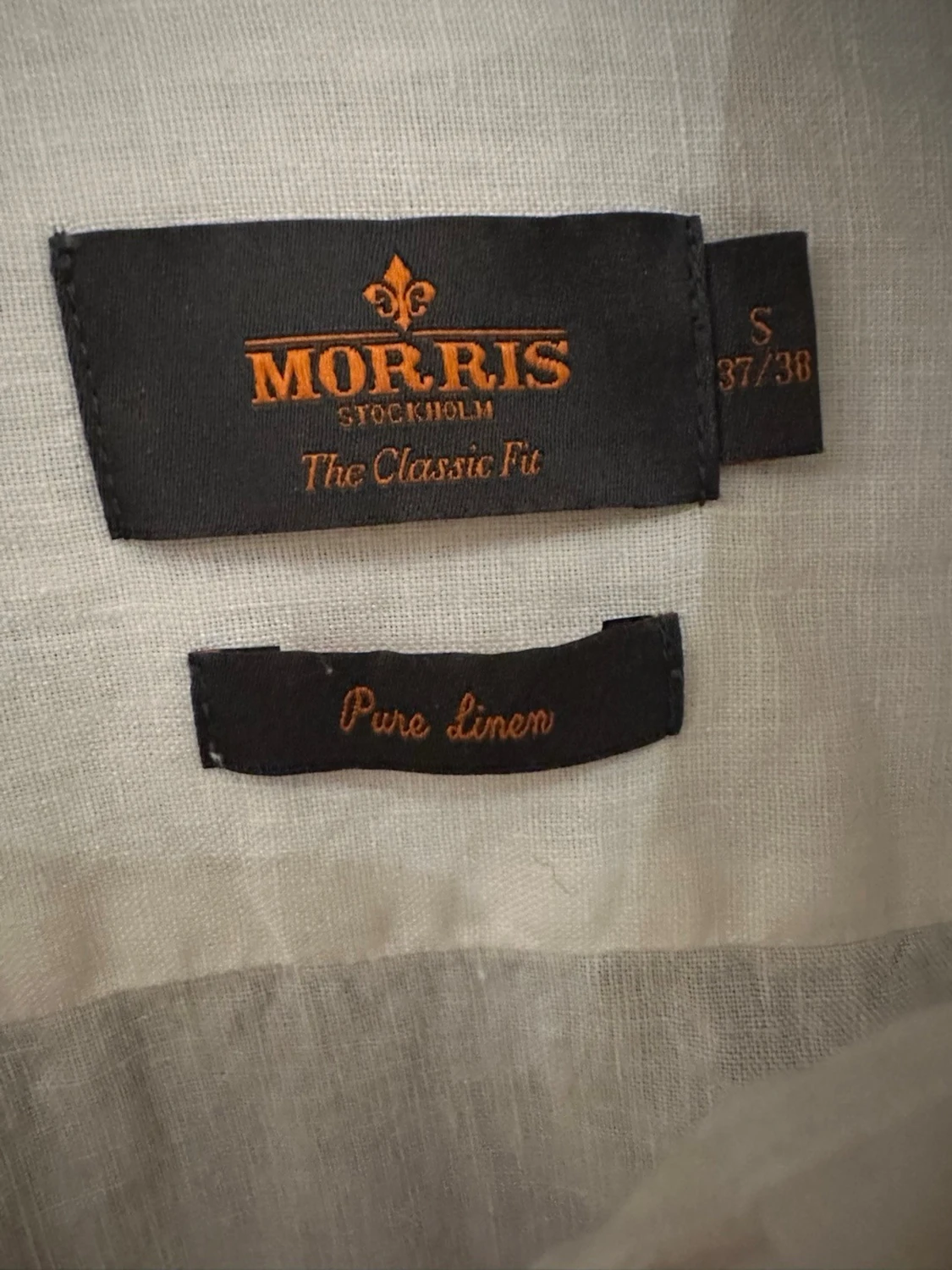 Vit linneskjorta från Morris - 3