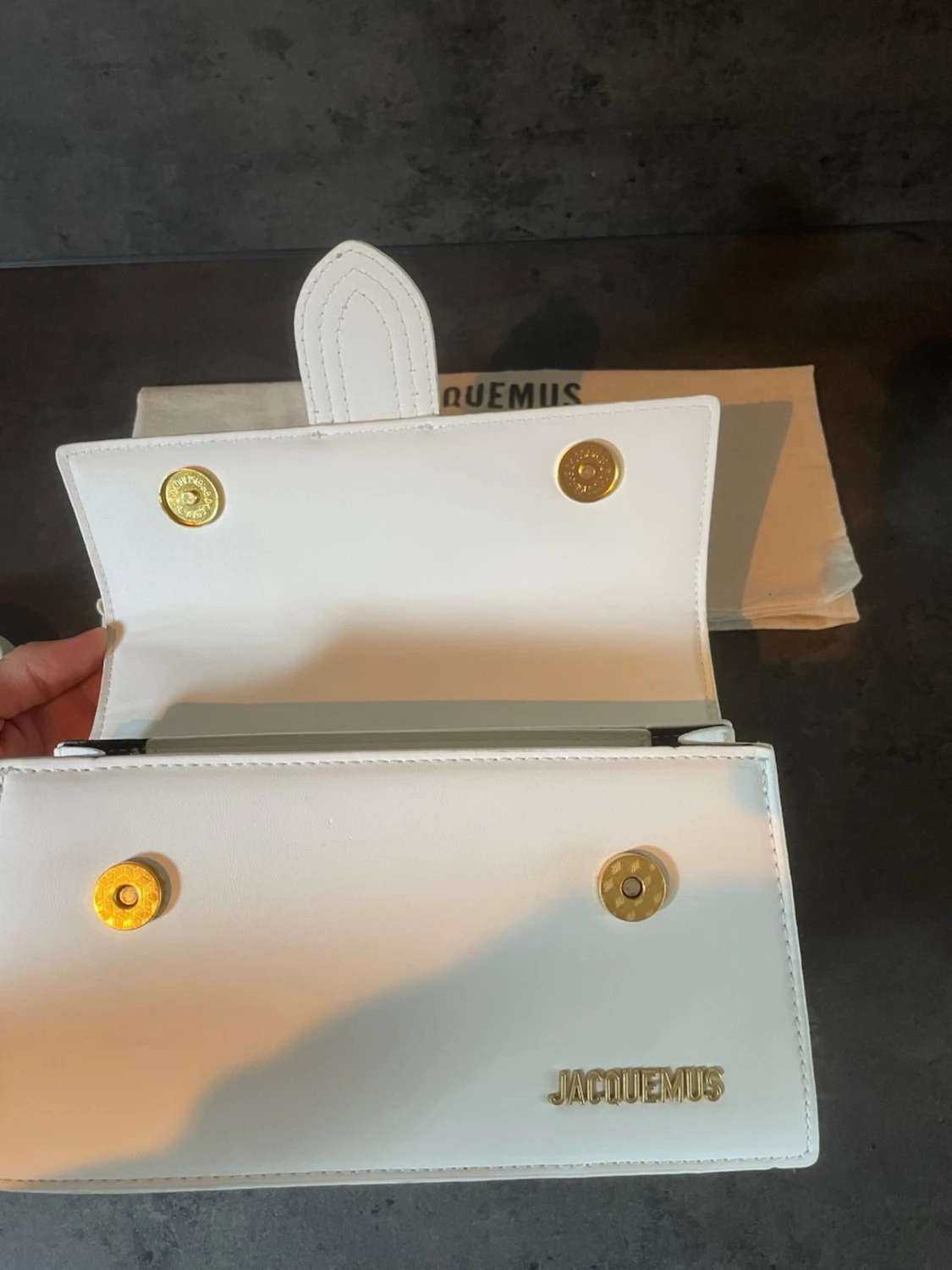 Vit Jacquemus väska - 4
