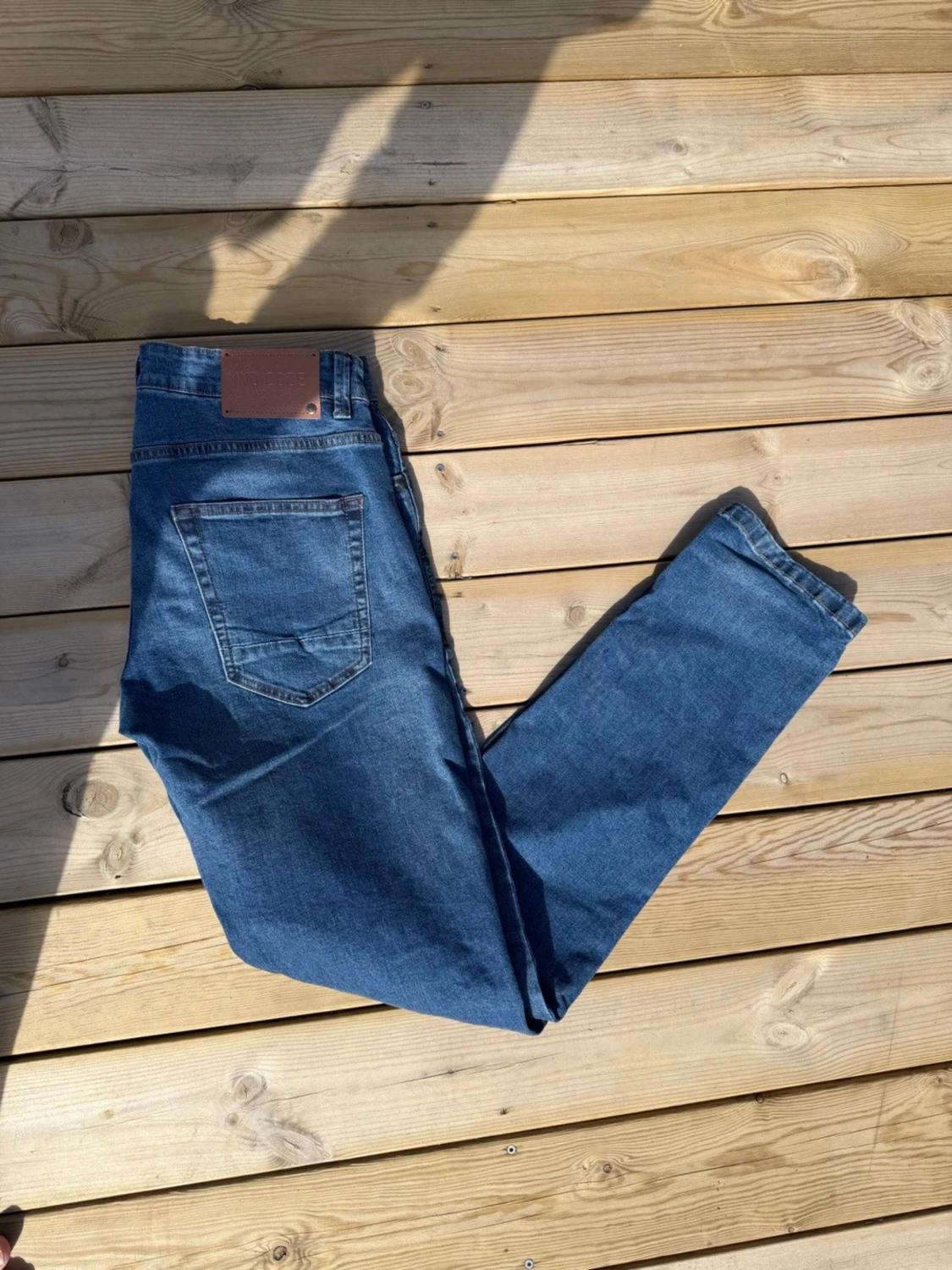 Blå jeans med raka ben - 3