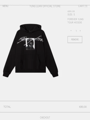 söker Yung Lean Forever Yung Tour Hoodie - hej ja söker en sån här forever yung hoodie för rimligt pris! ja söker en i storlek s, kontakta om ni har en och är villig o sälja! söker pris på 400-700 vi kan diskutera priset.