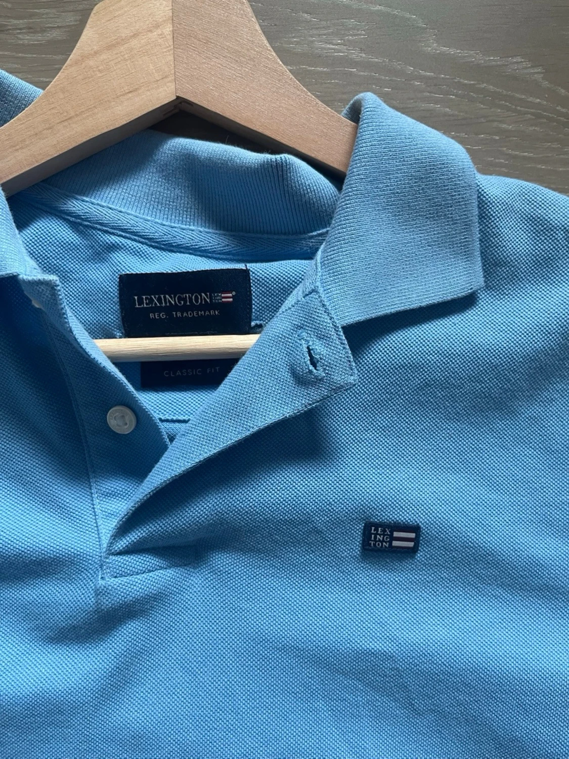 Blå pikétröja från Lexington - 2