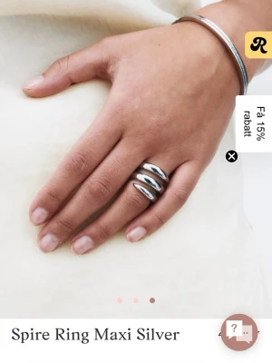 Edblad ring - Supersnygg ring från edblad! Aldrig använd då den var för liten, 16 mm