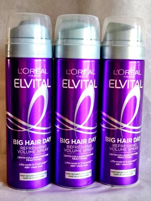 Elvital Big Hair Day  - L'Oréal Elvital Big Hair Day Volume Spray, 3 X 200ml. Nya och oöppnade. Priset är för 3 st 