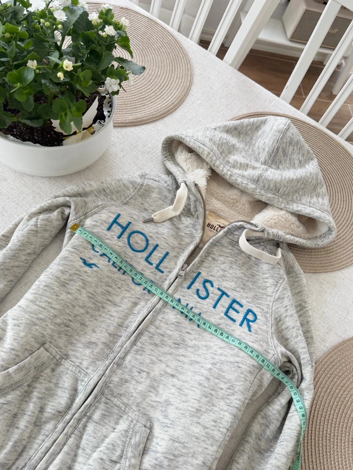 Hollister zip med foder  - 4