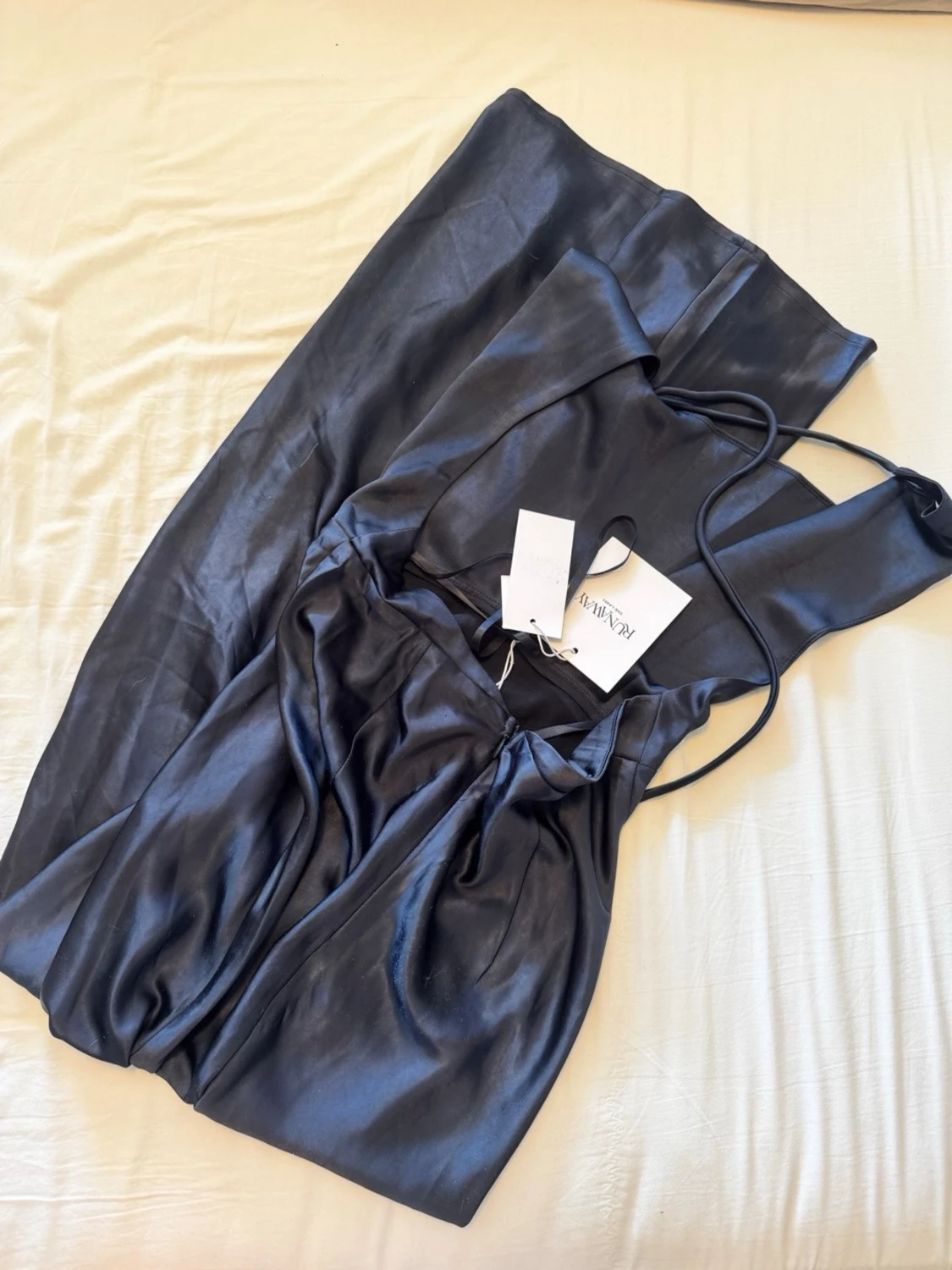 Satin långklänning  - 1