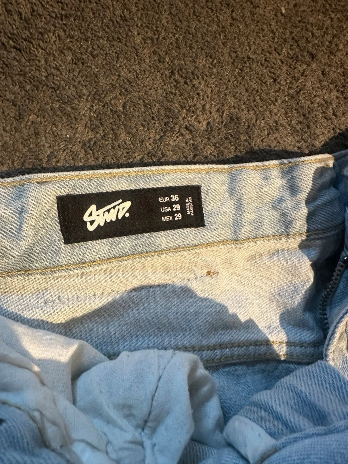 Ljusblå  jeans i denim - 3