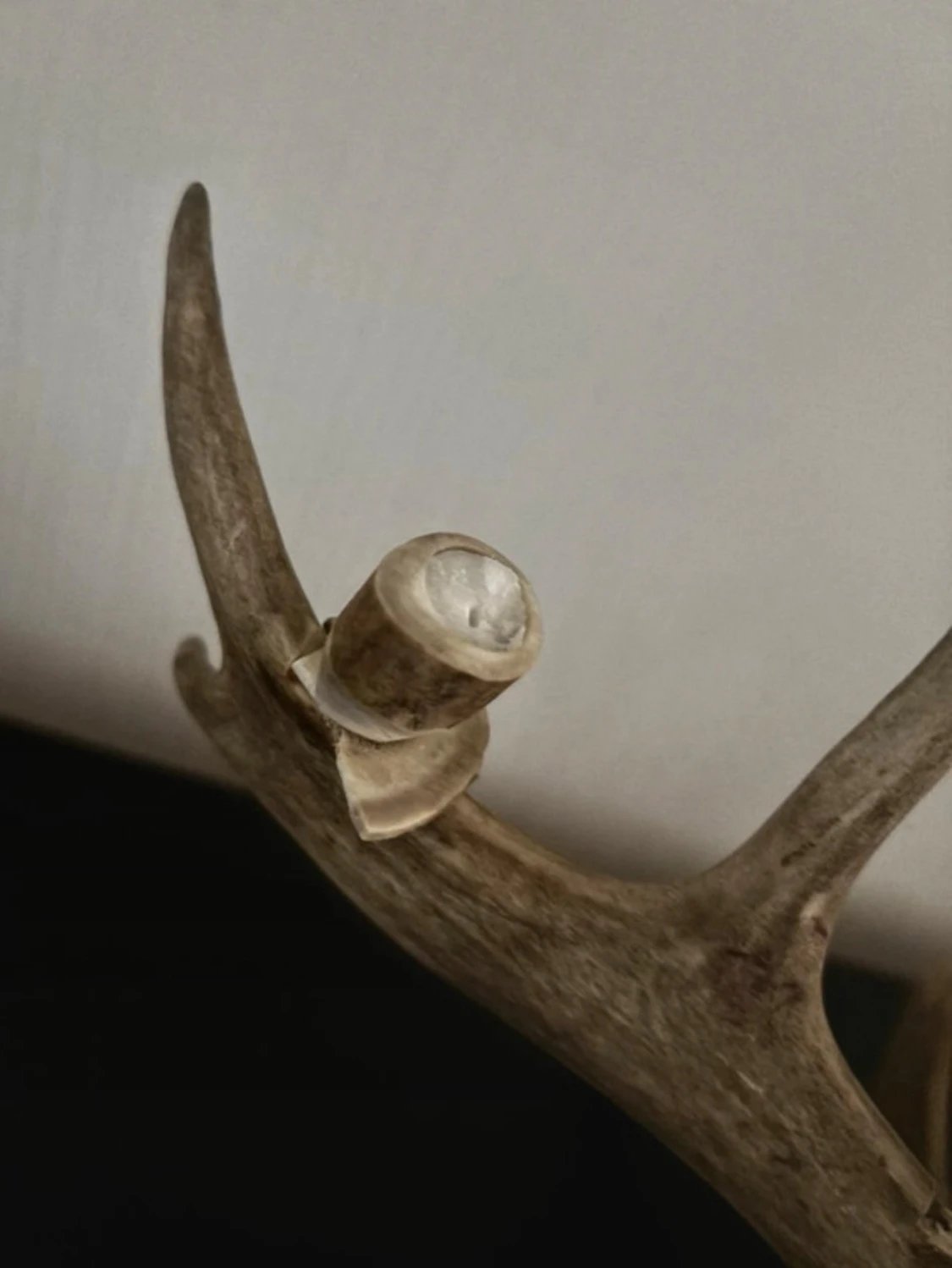 Hemmagjord Ljusstake av renhorn med 4 hållare - 4