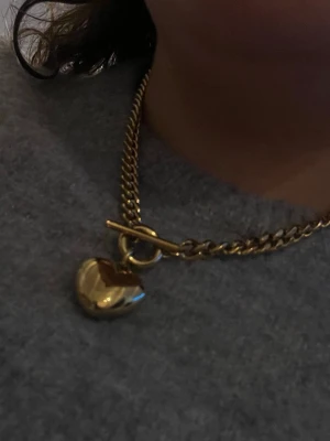 Barlacy necklace maxi gold - Säljer ett jättefint halsband jag fick i födelsedagspresent kom dock ALDIG till användning. Fin guldig kedja med ett stort hjärthänge. Från Edblad. ALDIG använt.