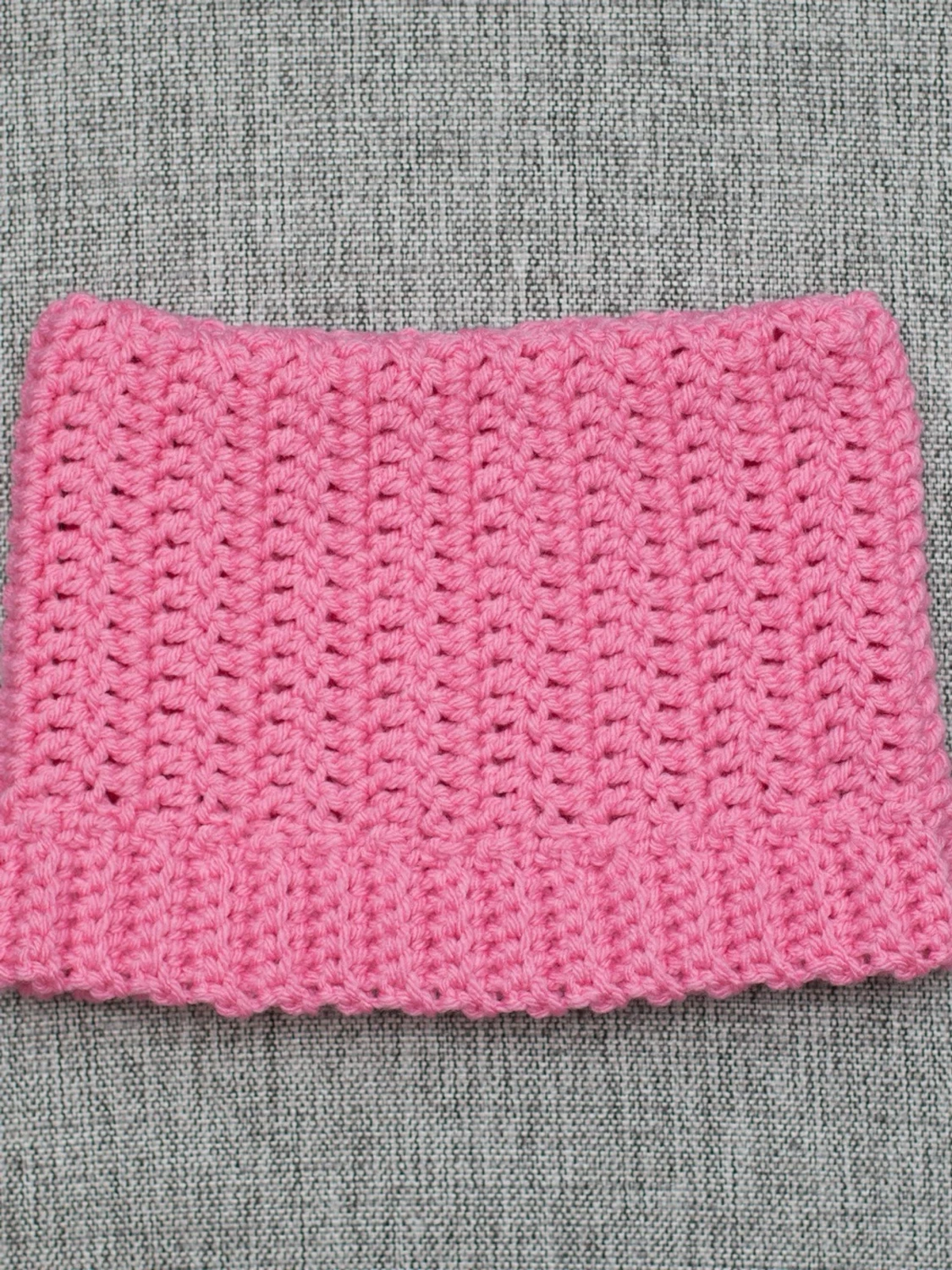 Crochet cat beanie virkad kattmössa rosa - 2