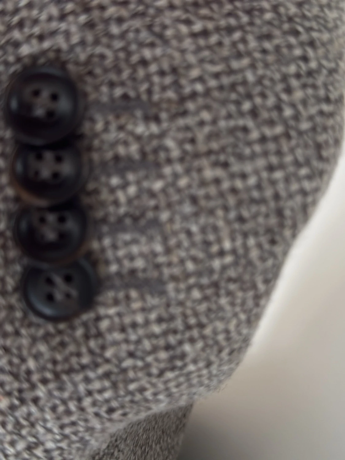 Grå tweedkavaj med klassisk passform - 1