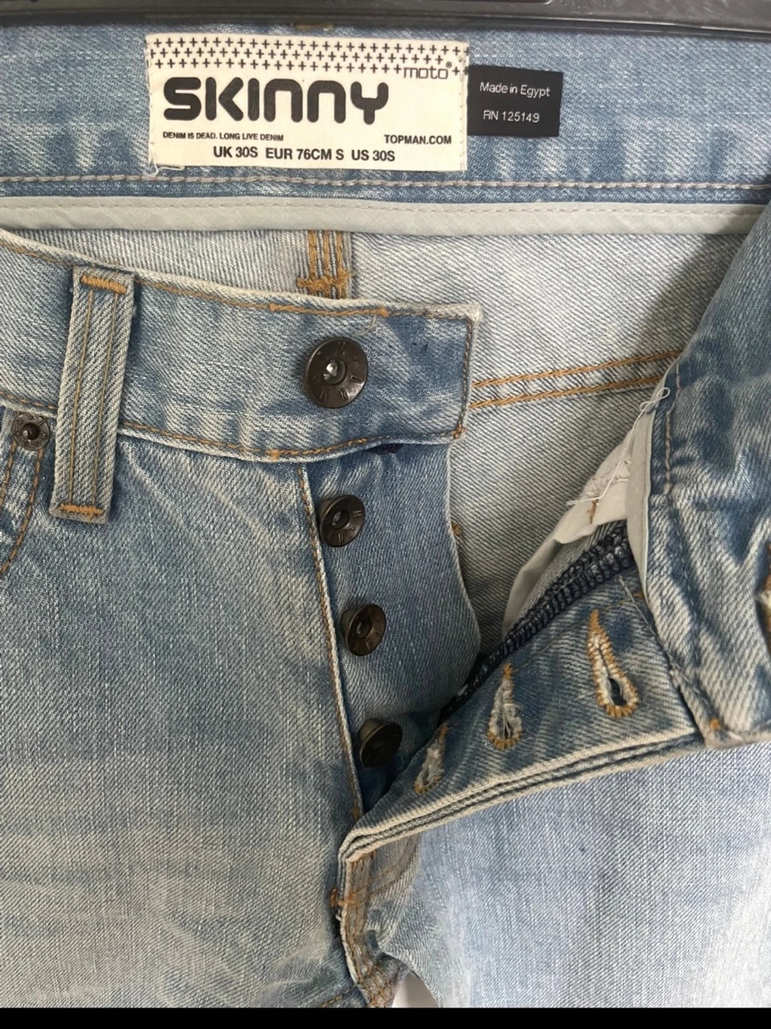 Ljusblå skinny jeans från Topman - 5