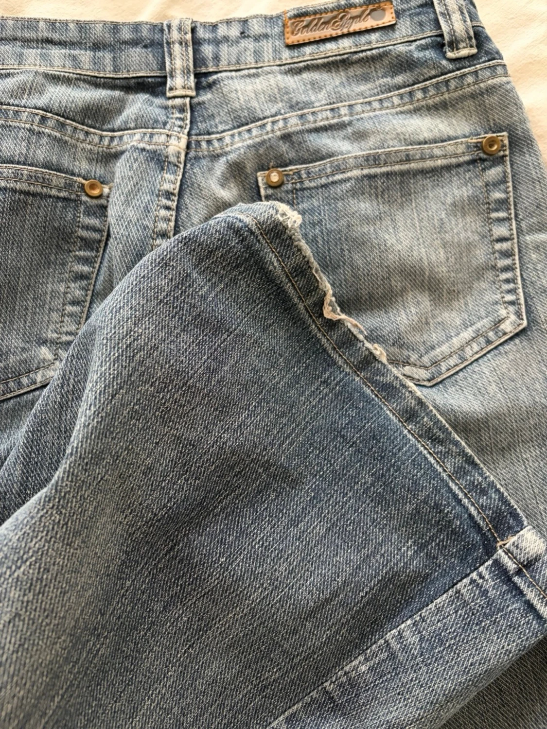 Blå bootcut jeans  - 1