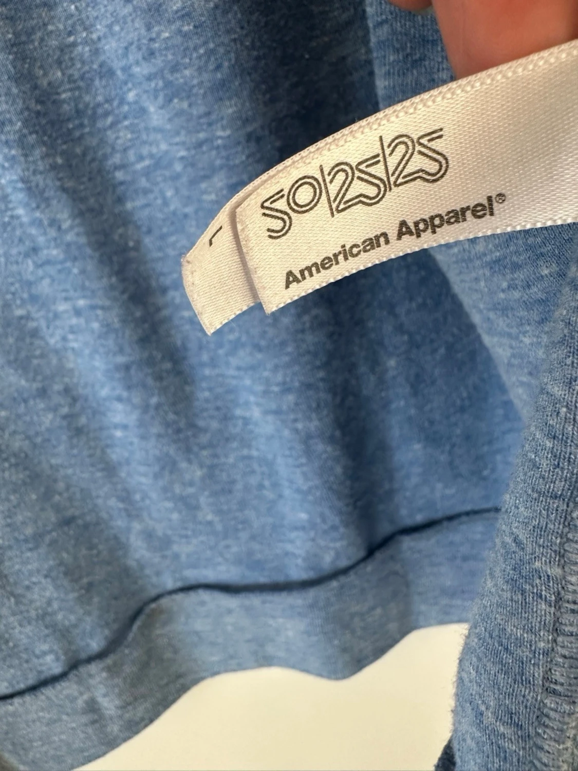 Blå American Apparel kofta, storlek L - 5