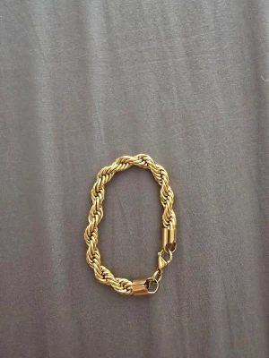 Cordel Armband - HELT NY, 8mm, 18k platerad, 19cm