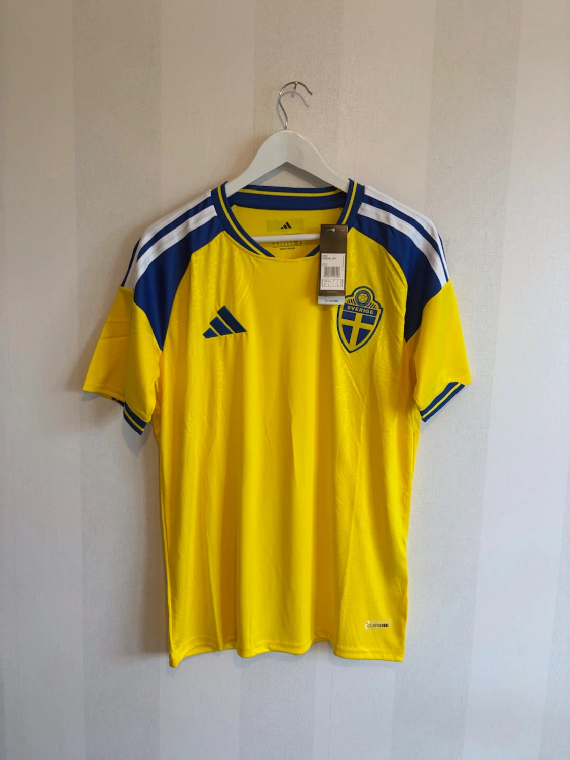 Svensk landslagströja Adidas gul/blå