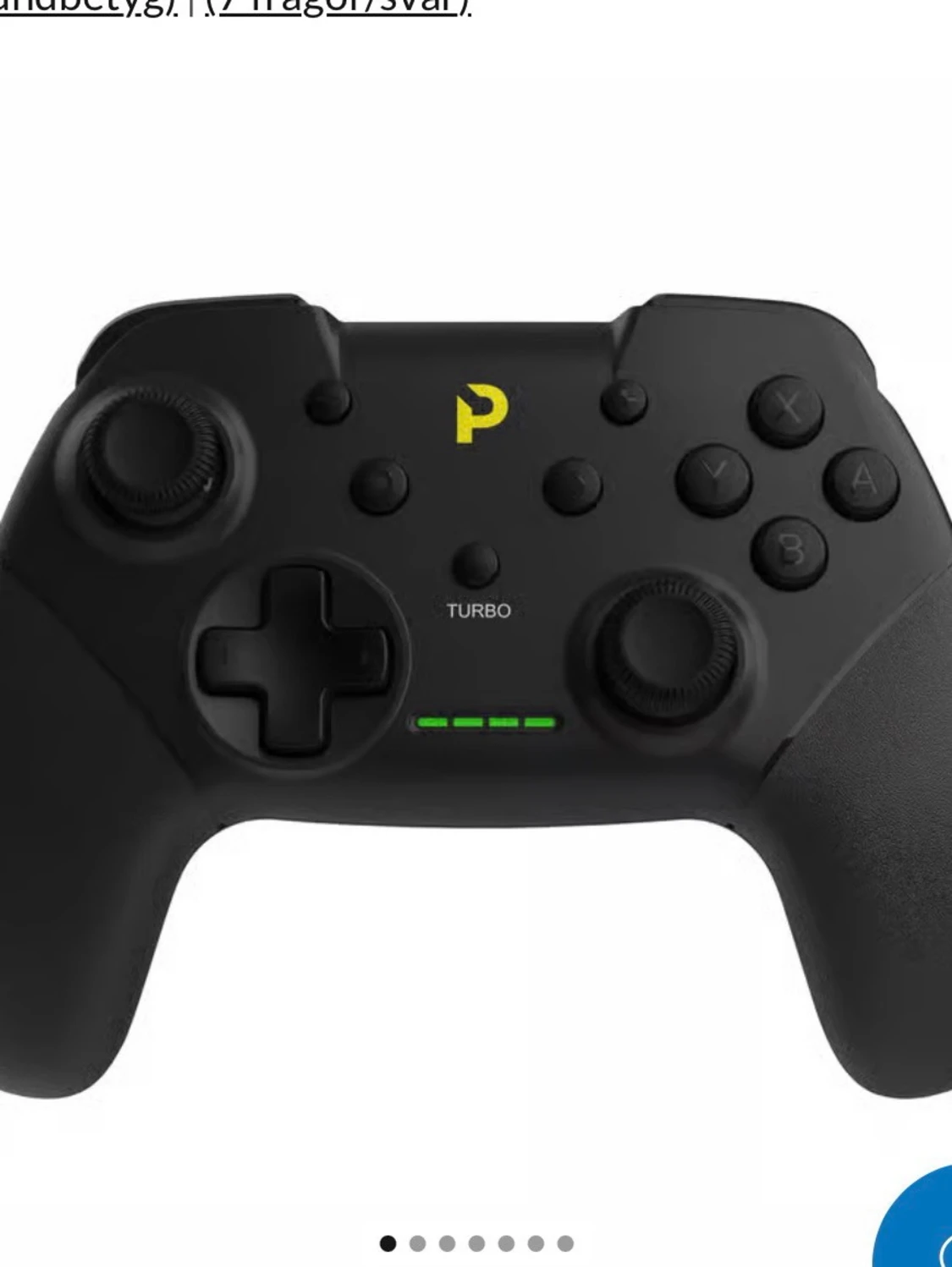 Svart trådlös spelkontroll Switch - 1