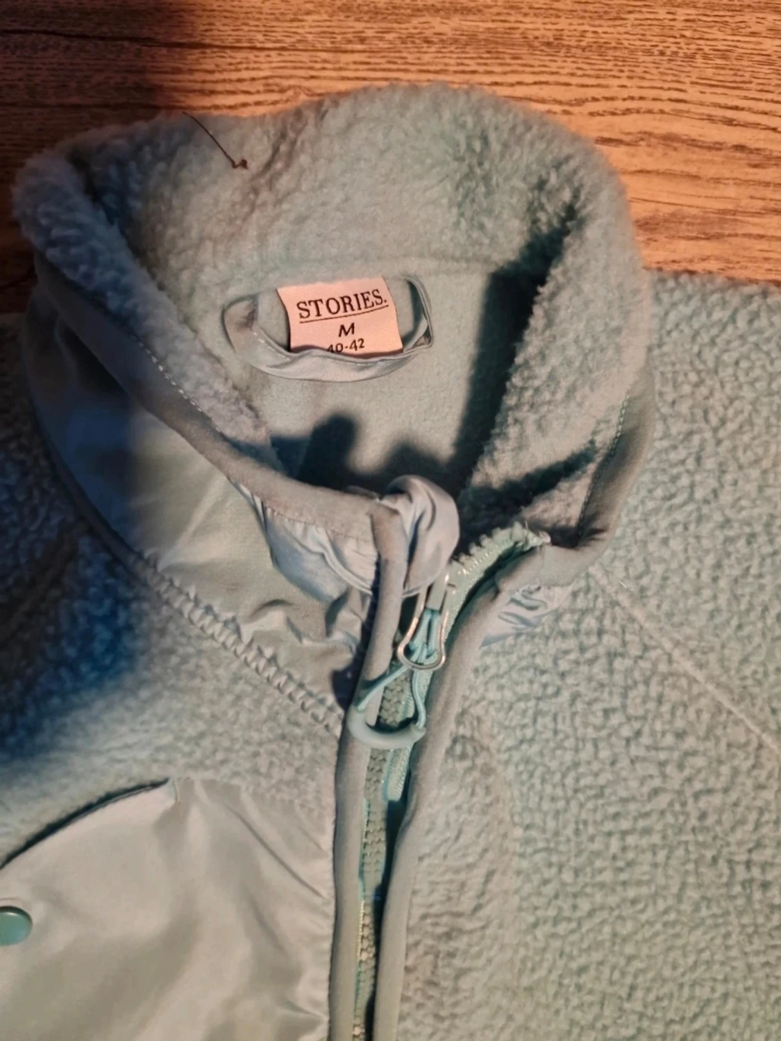 Ljusblå teddyjacka från Stories - 1