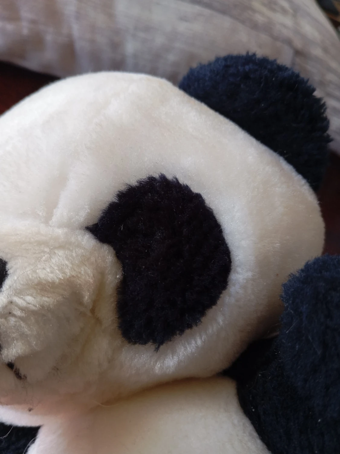 Mjuk panda gosedjur svartvit - 2