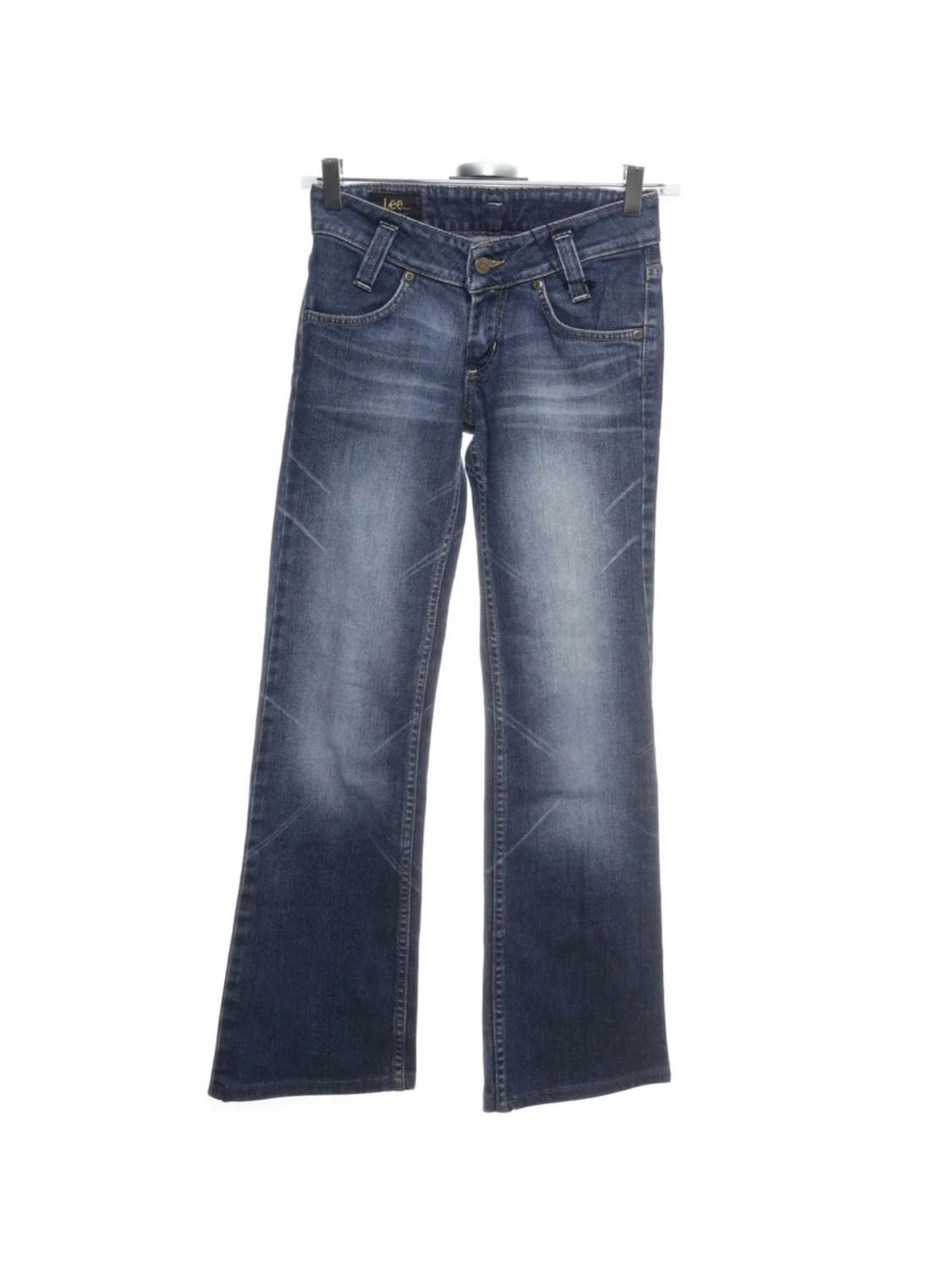 Blå low waist bootcut jeans från Lee