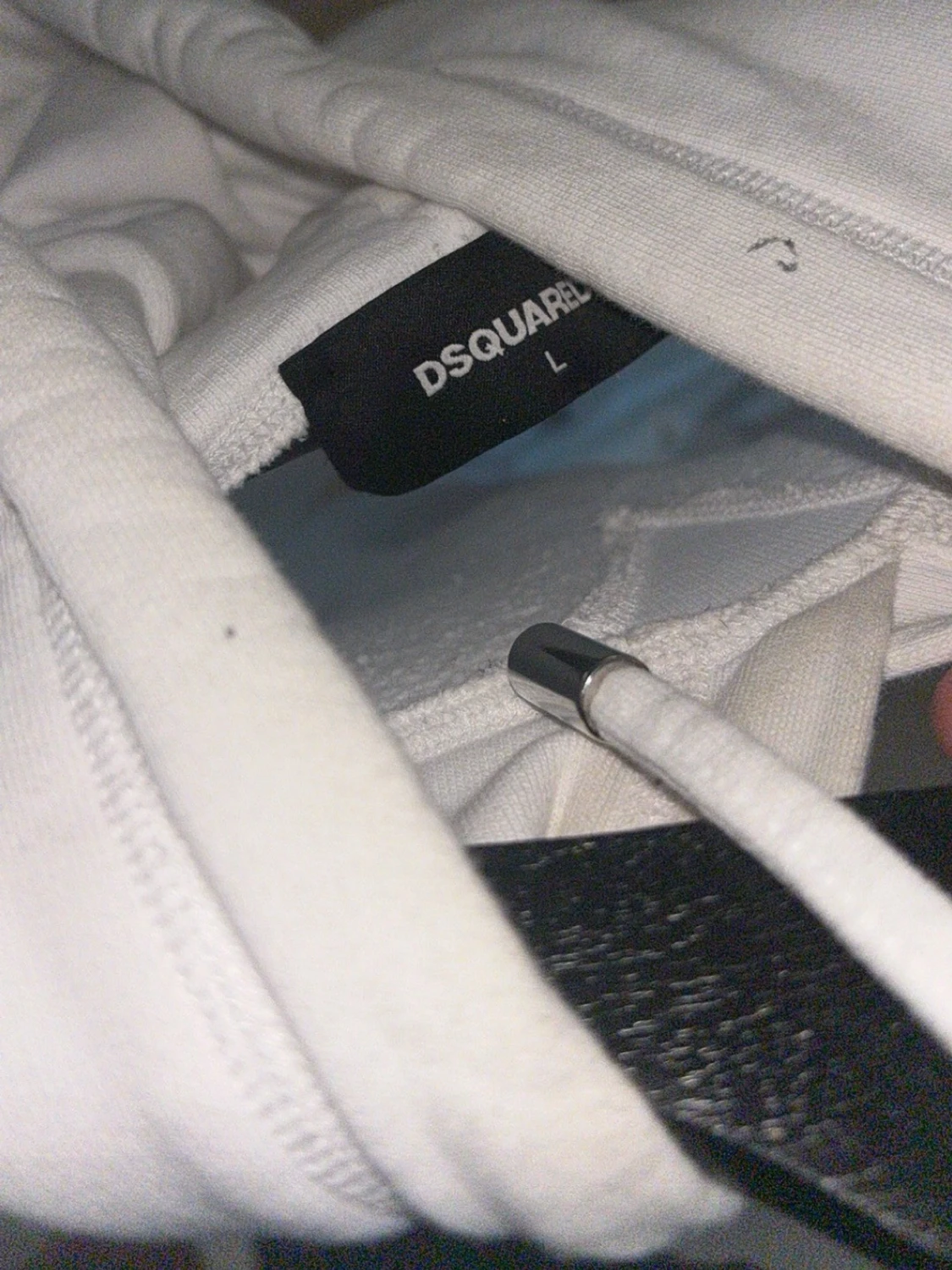 Vit hoodie Dsquared2 ICON färgstänk - 2