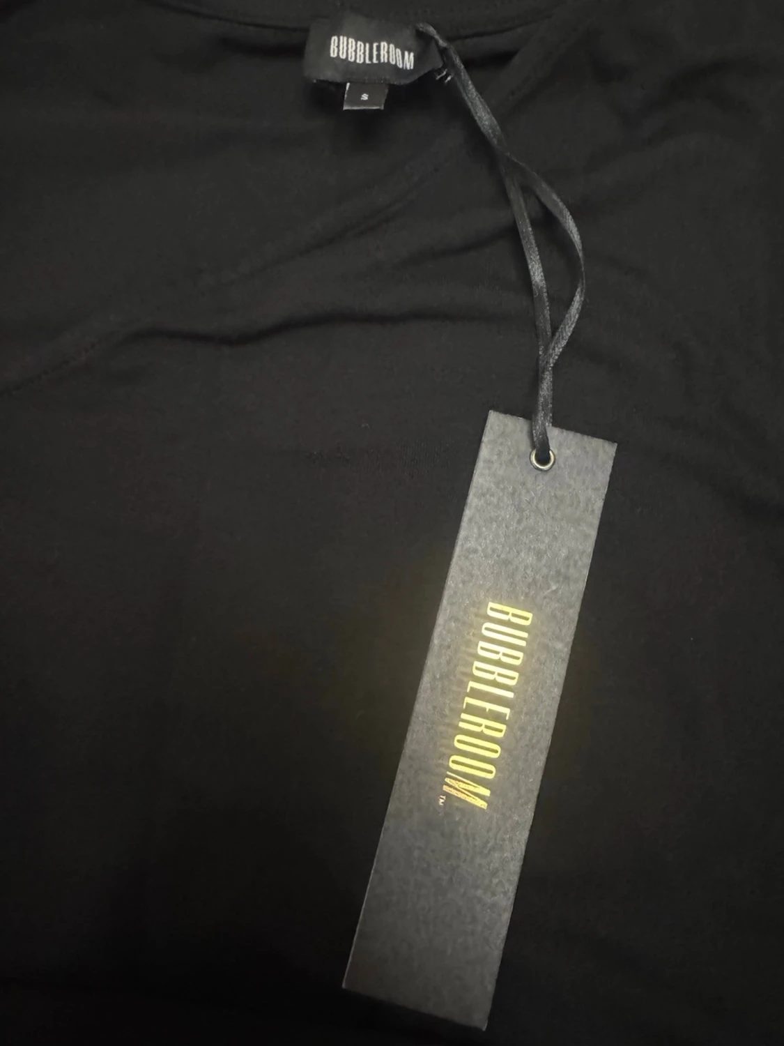 Svart oneshoulder klänning Bubbleroom - 1