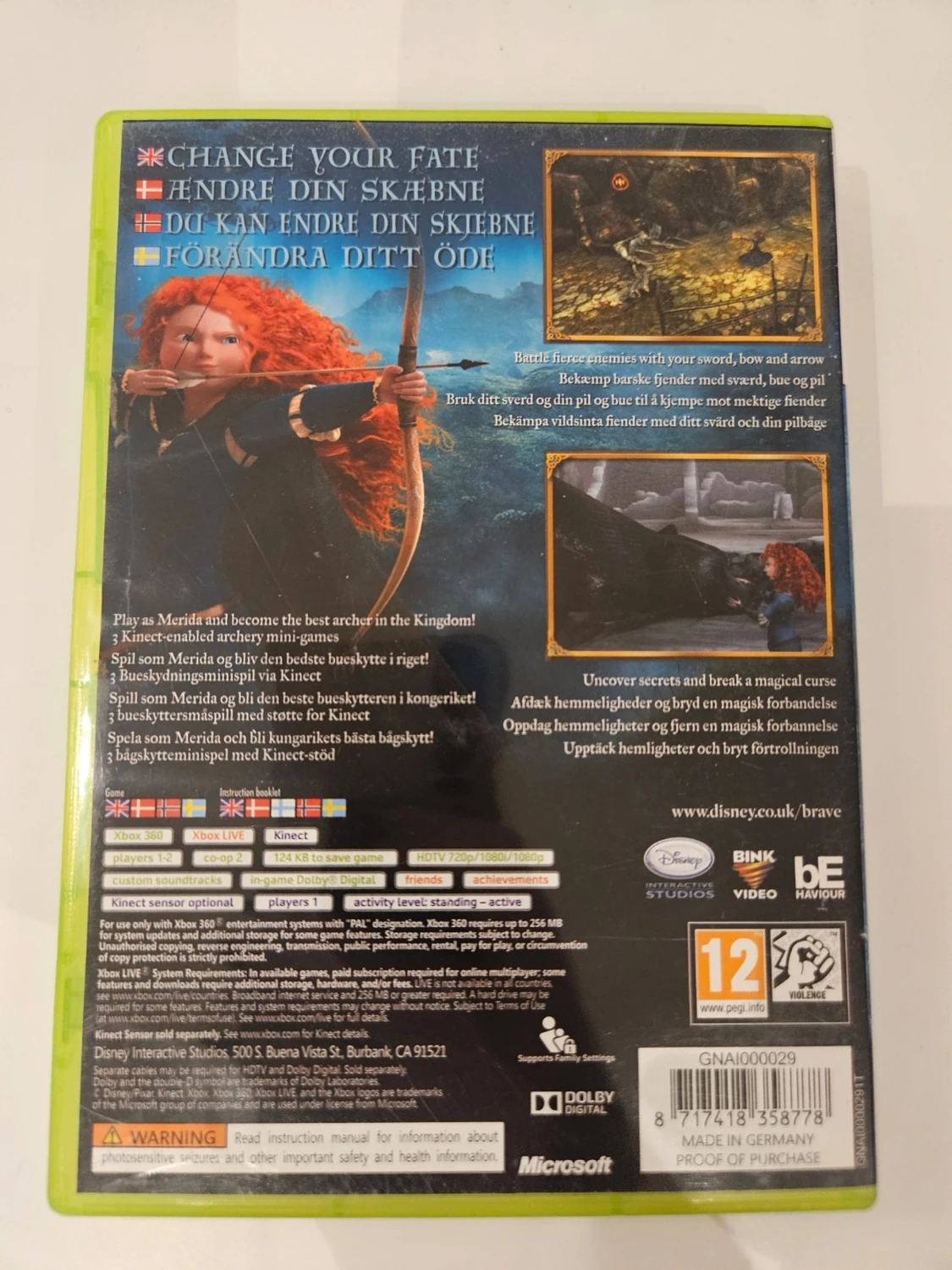 Brave till Xbox 360 Disney Pixar - 1