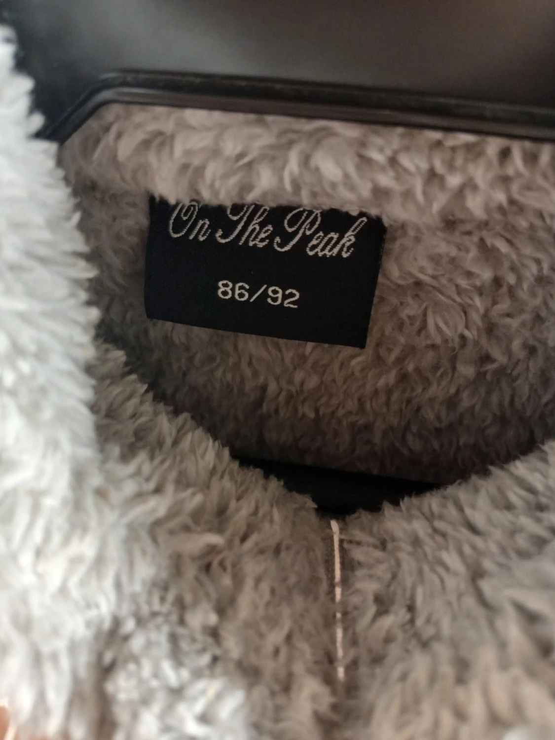 Grå teddyjacka med STAR-tryck - 2