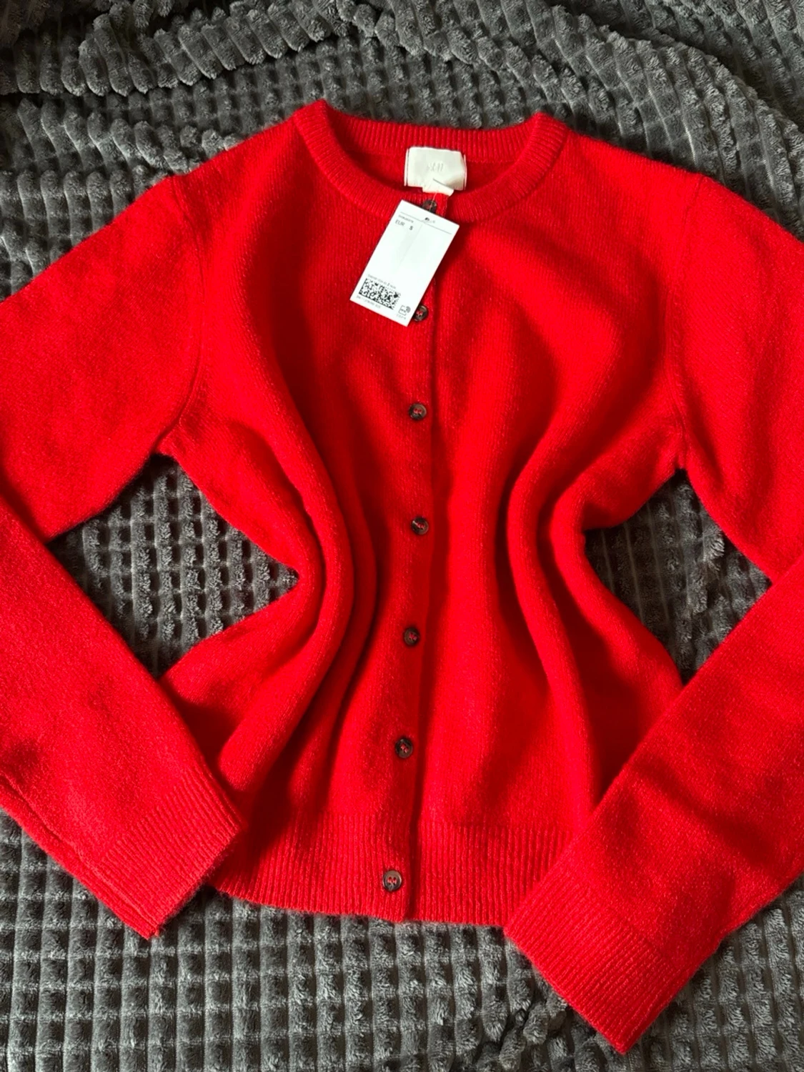 Röd kofta med knappar H&M