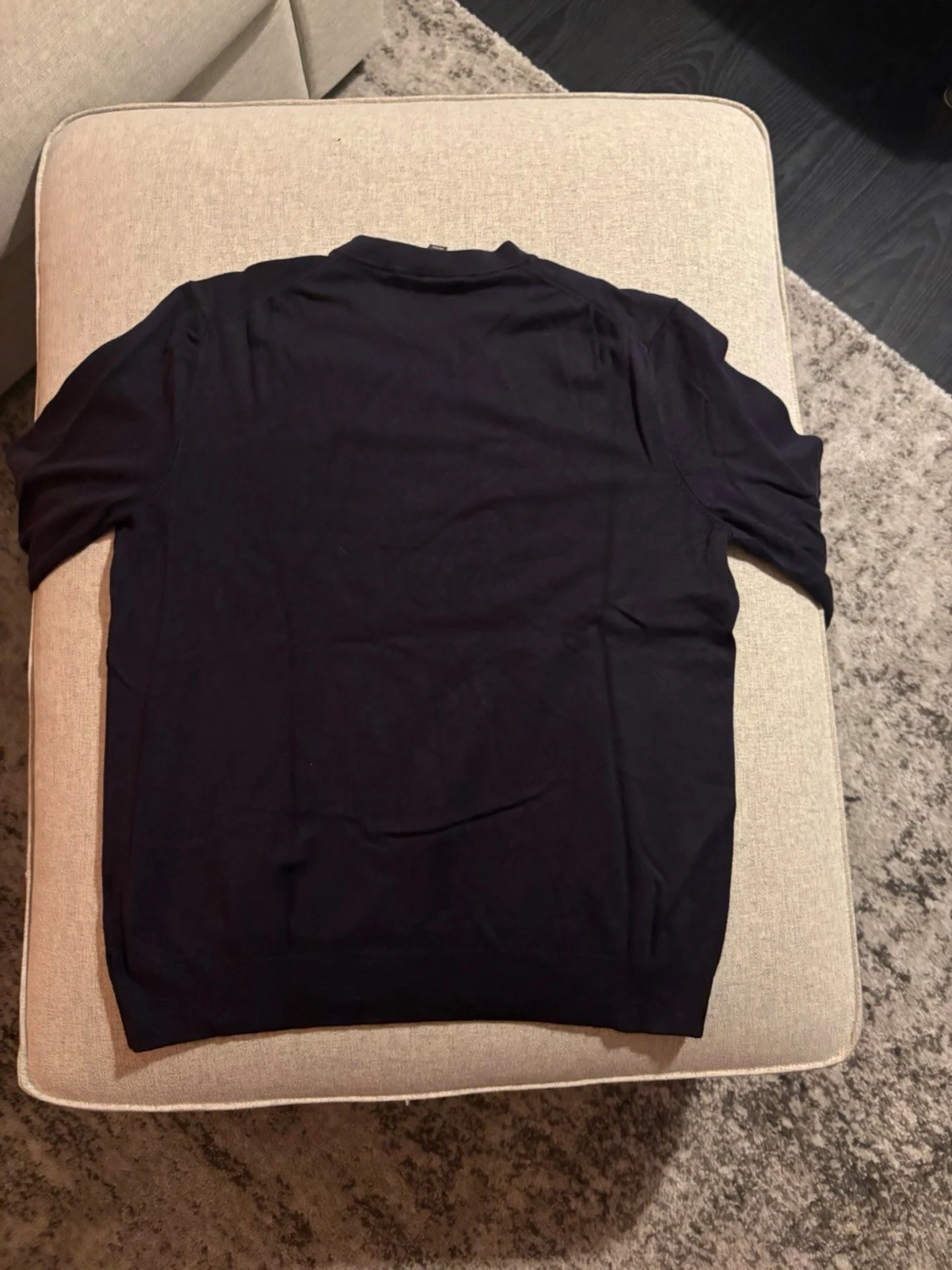 Mörkblå långärmad tröja  - 1