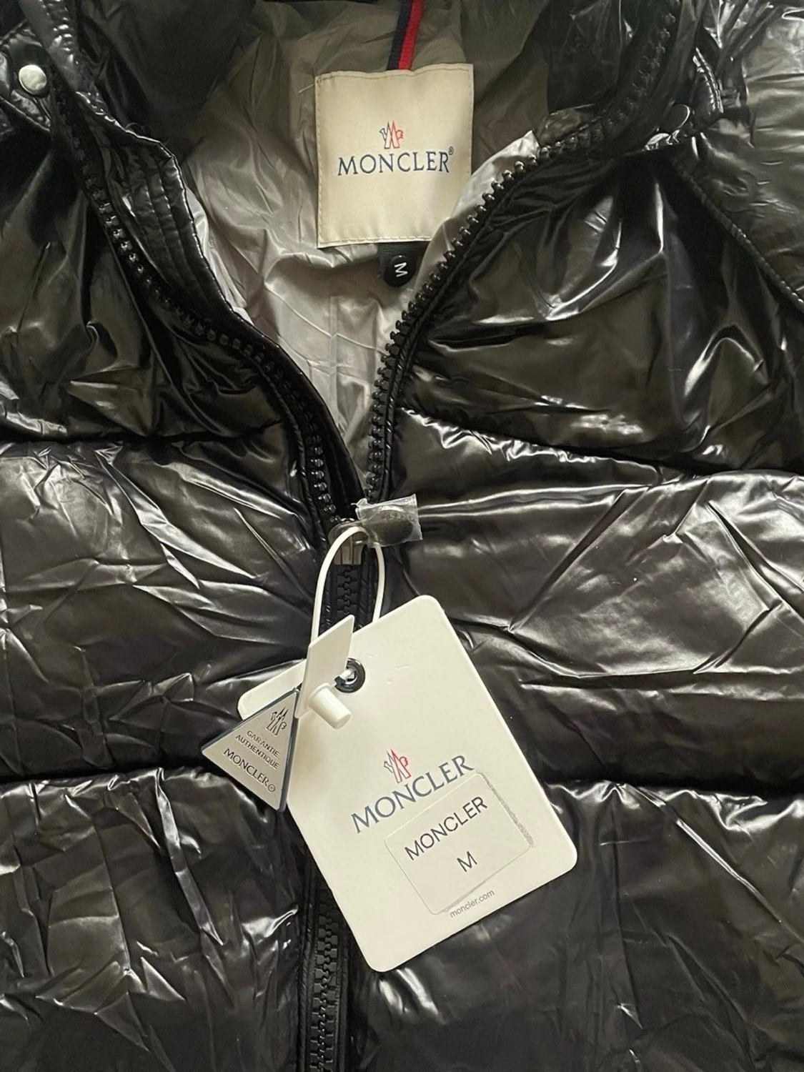Svart moncler puffer jacka - 1