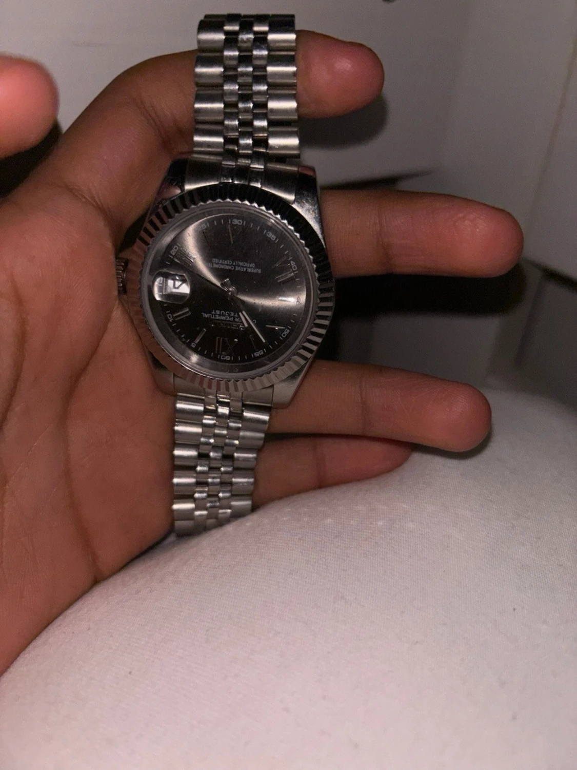 Klassisk silverfärgad Seiko klocka - 3